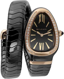 Bulgari Serpenti Spiga 102532 SPC35BGDBCGD1.1T Ceramic Black