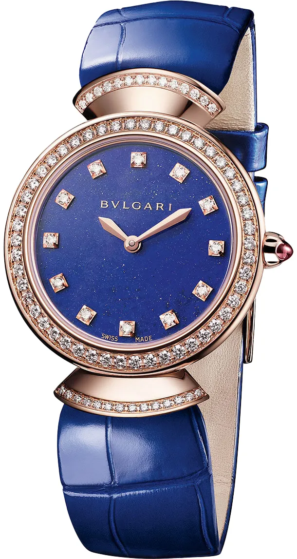 Bulgari Diva's Dream 103261 DVP30LAPGLD/12 30mm Rose gold Blue