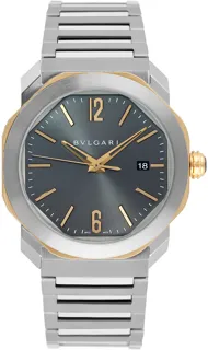 Bulgari Octo 103083 OC41C5SPGLD Yellow gold and Stainless steel Gray