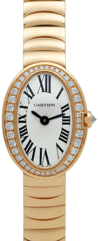 Cartier Mini Baignoire WB520026 20mm Rose gold Silver