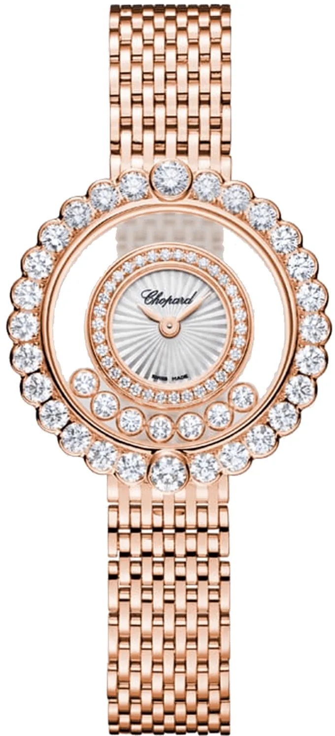 Chopard Happy Diamonds 204180-5201 30mm Rose gold Mother-of-pearl