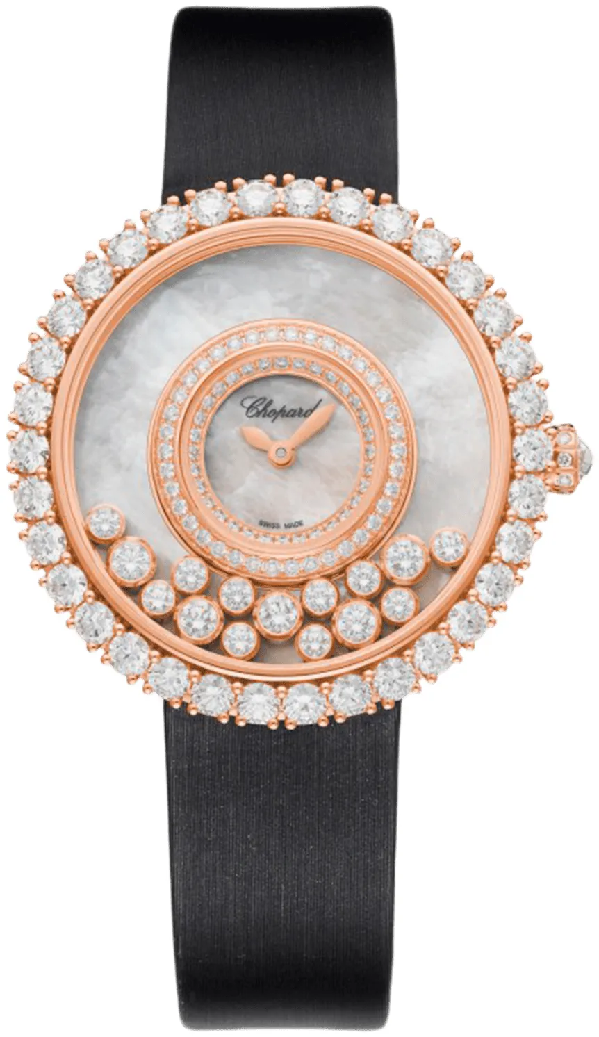 Chopard Happy Diamonds 204445-5001 38mm Rose gold Mother-of-pearl