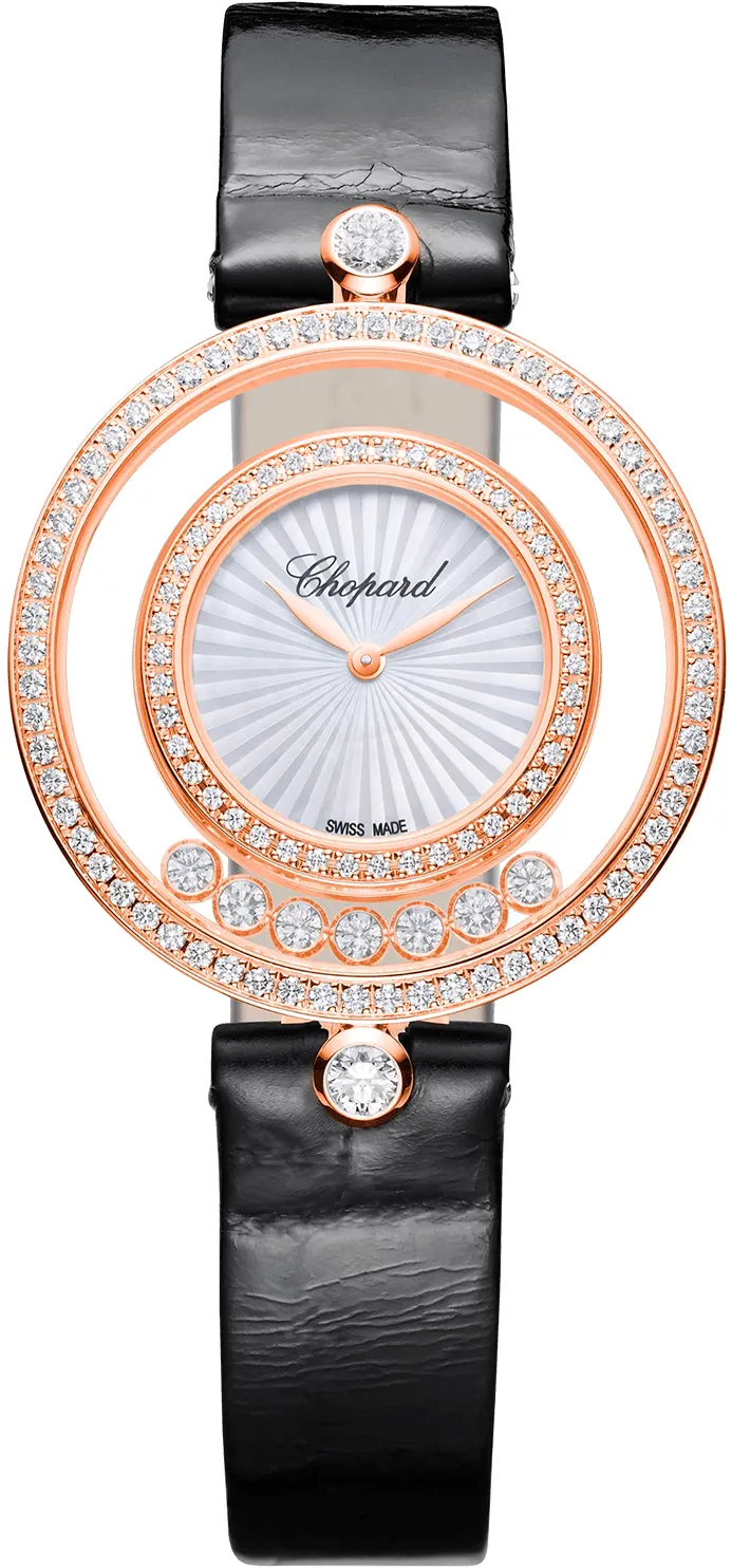 Chopard Happy Diamonds 209426-5201 32mm Rose gold Mother-of-pearl