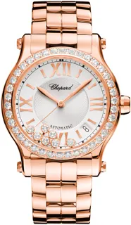 Chopard Happy Sport 274808-5004 Rose gold Silver