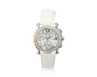 Chopard Happy Sport Stainless steel and Diamond White