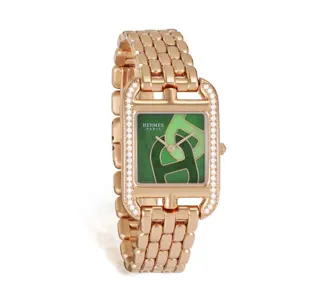 Hermès Cape Cod Rose gold and Diamond Green