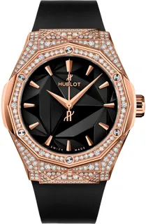 Hublot Classic Fusion 45, 42, 38, 33  550.OS.1800.RX.1604.ORL19 Yellow gold Black