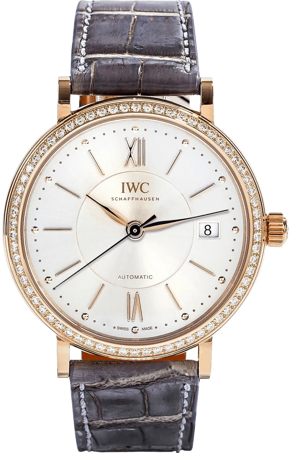 IWC Portofino IW458107 37mm Yellow gold Silver