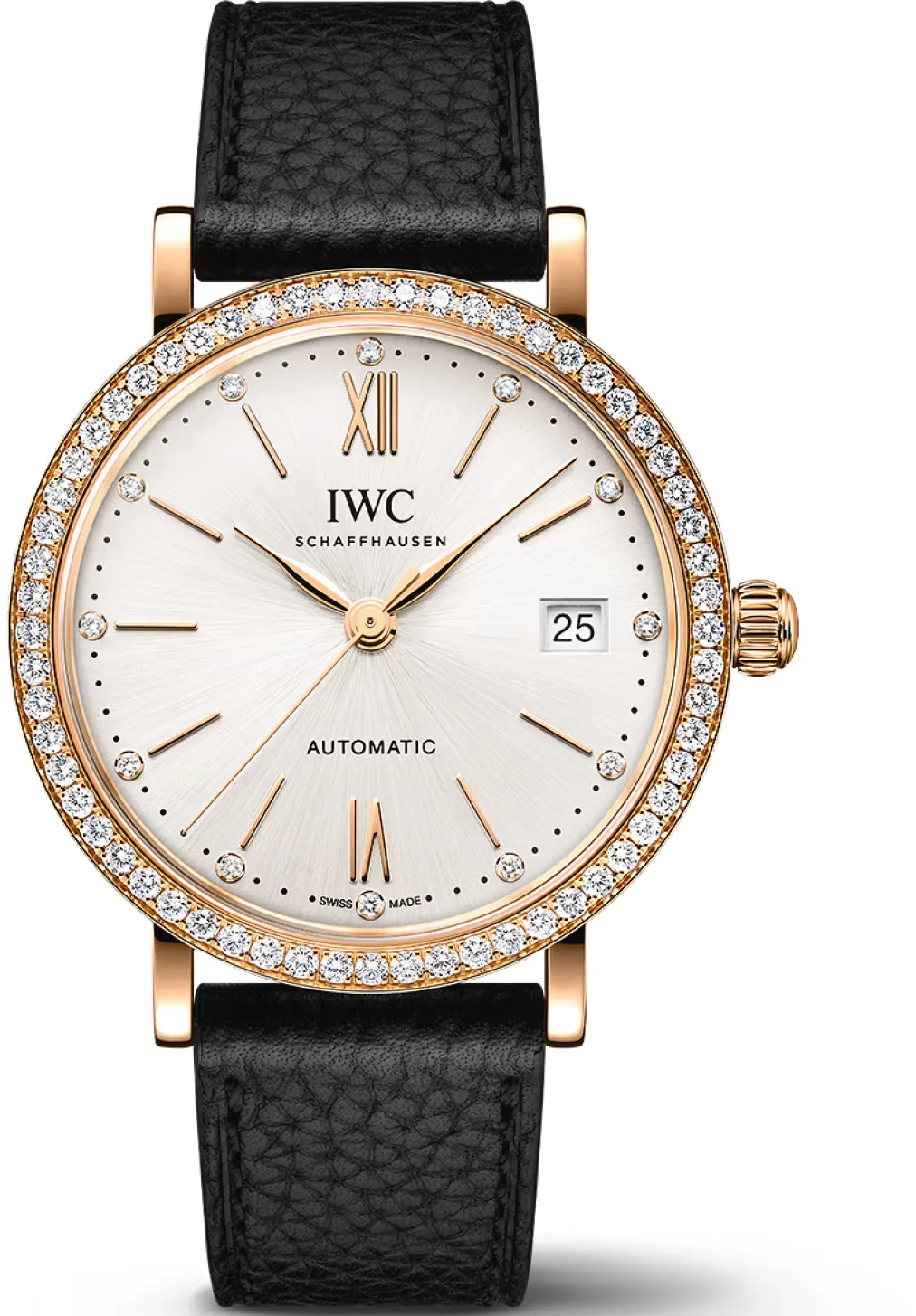 IWC Portofino IW6586-03 37mm Yellow gold Silver