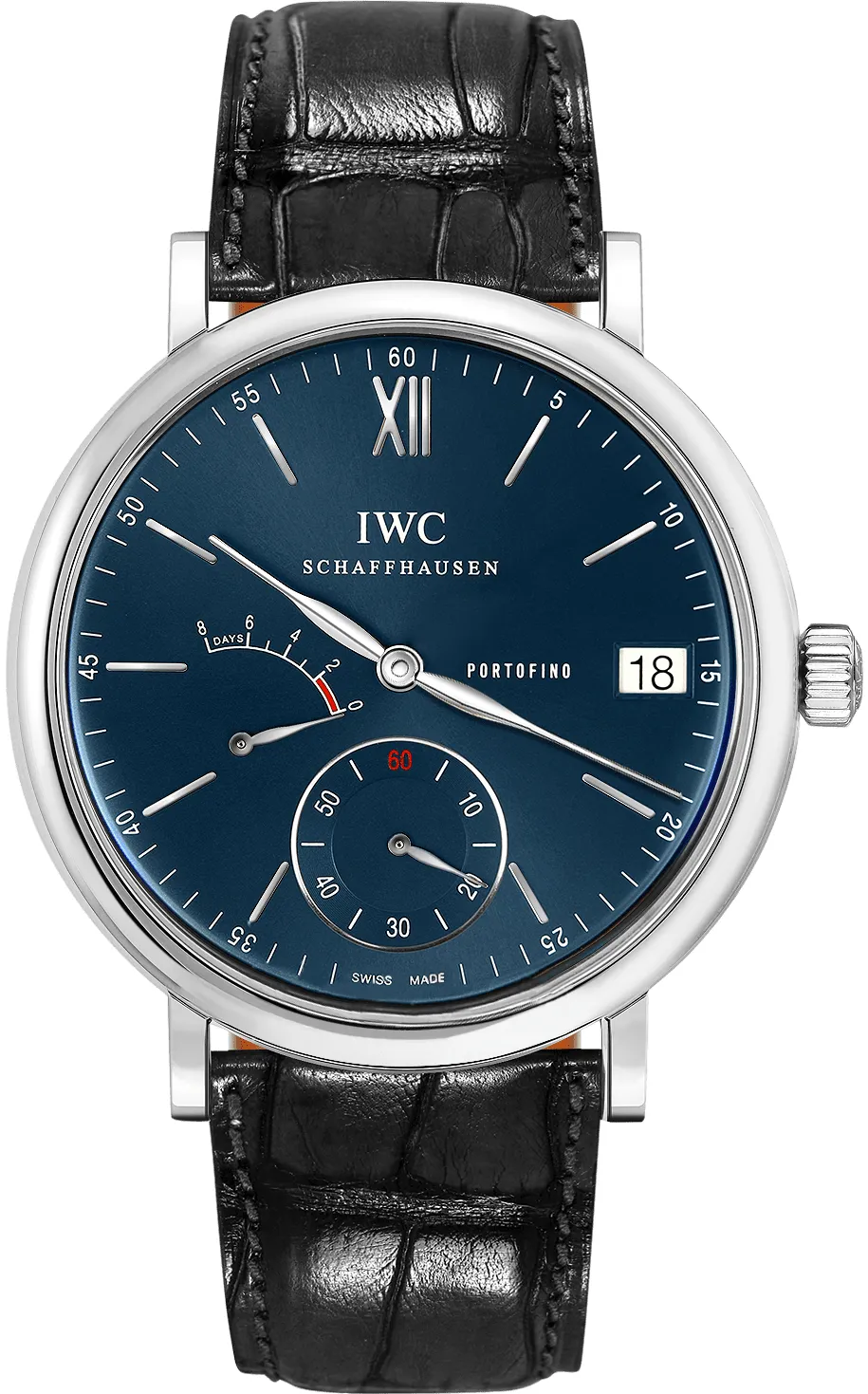 IWC Portofino Hand-Wound IW510106 45mm Stainless steel Blue