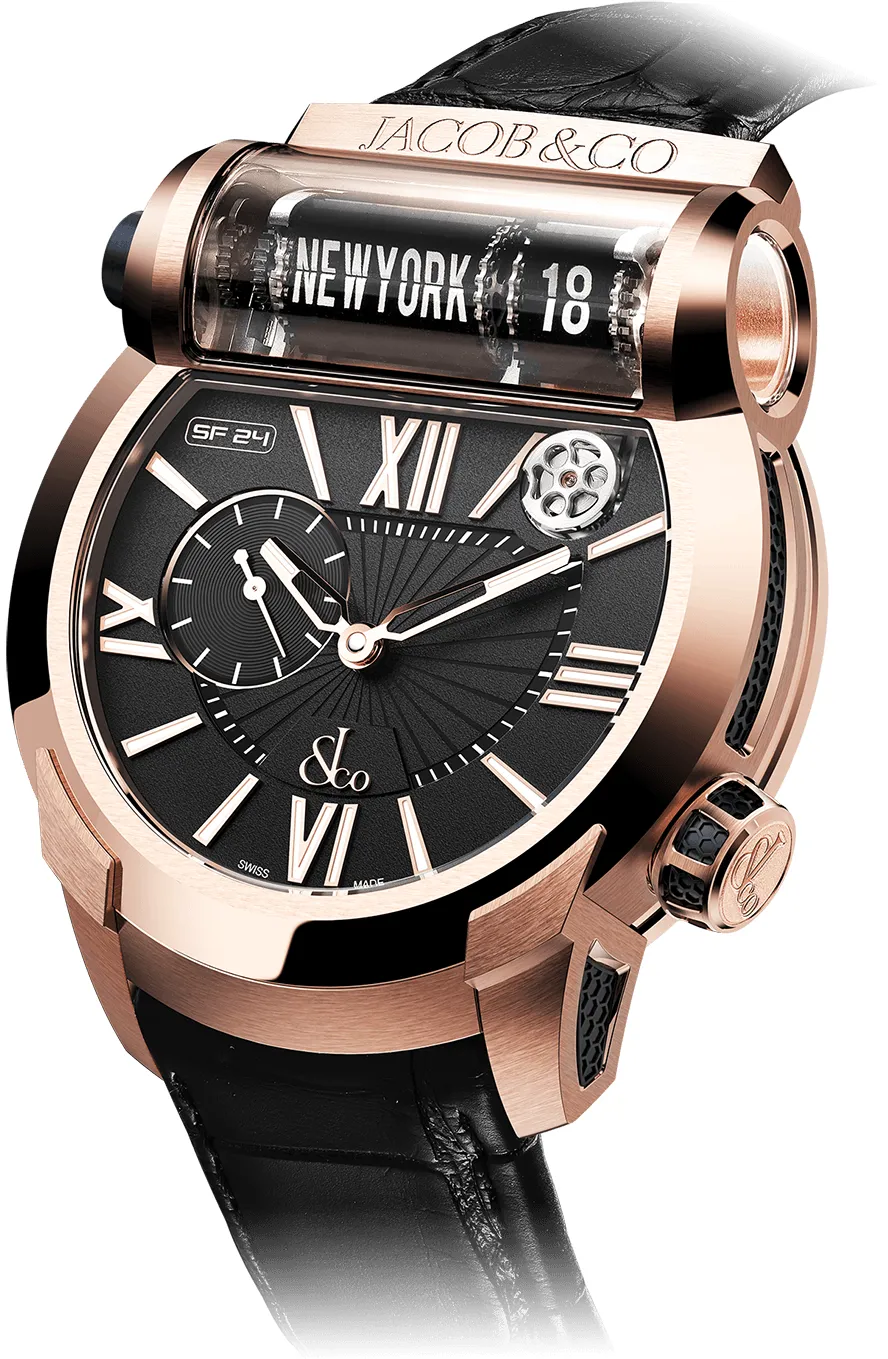 Jacob & Co. Epic SF24 ES101.40.NS.LR.A 45mm Rose gold Black