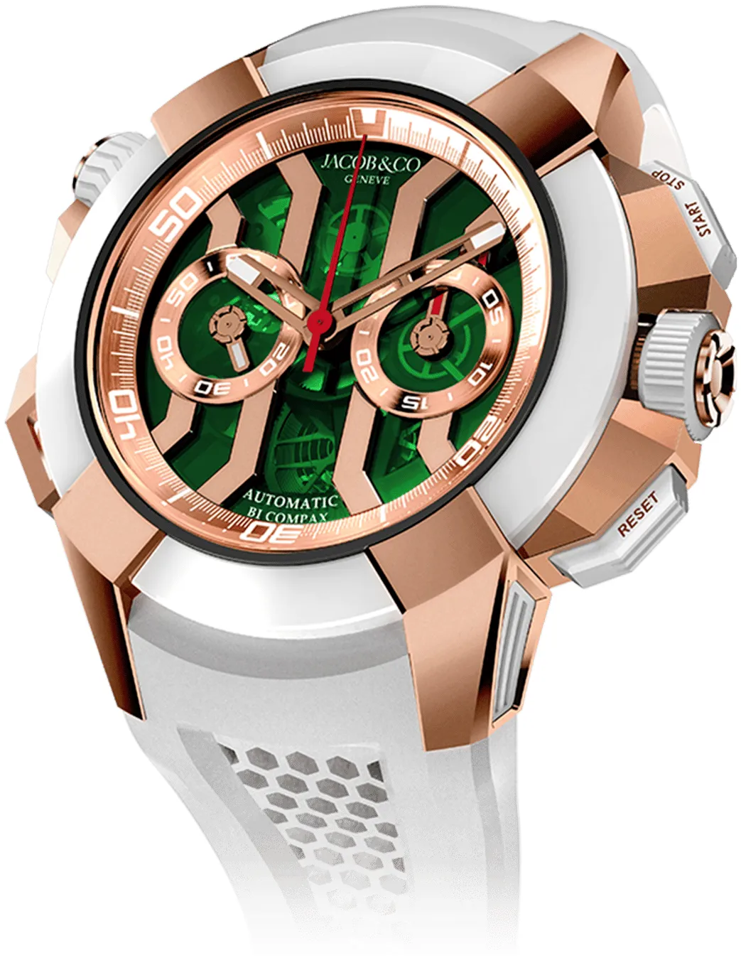 Jacob & Co. Epic X EC312.42.PB.GN.A 47mm Rose gold Green