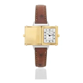 Jaeger-LeCoultre Reverso 140.025.5 Yellow gold and Stainless steel Silver