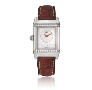 Jaeger-LeCoultre Reverso 266.8.44 Stainless steel and Diamond Silver