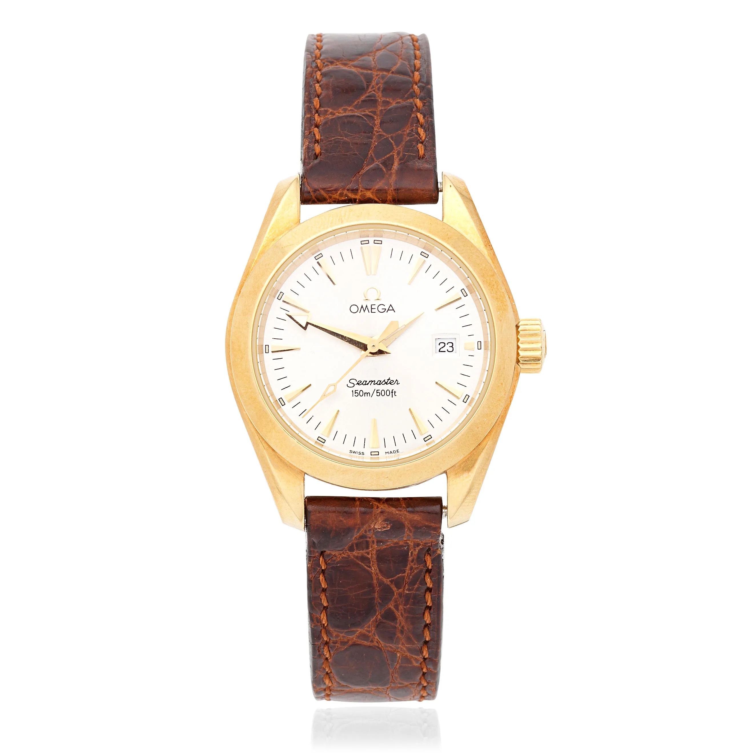 Omega Aqua Terra 2677.30.37 30mm Yellow gold Silver