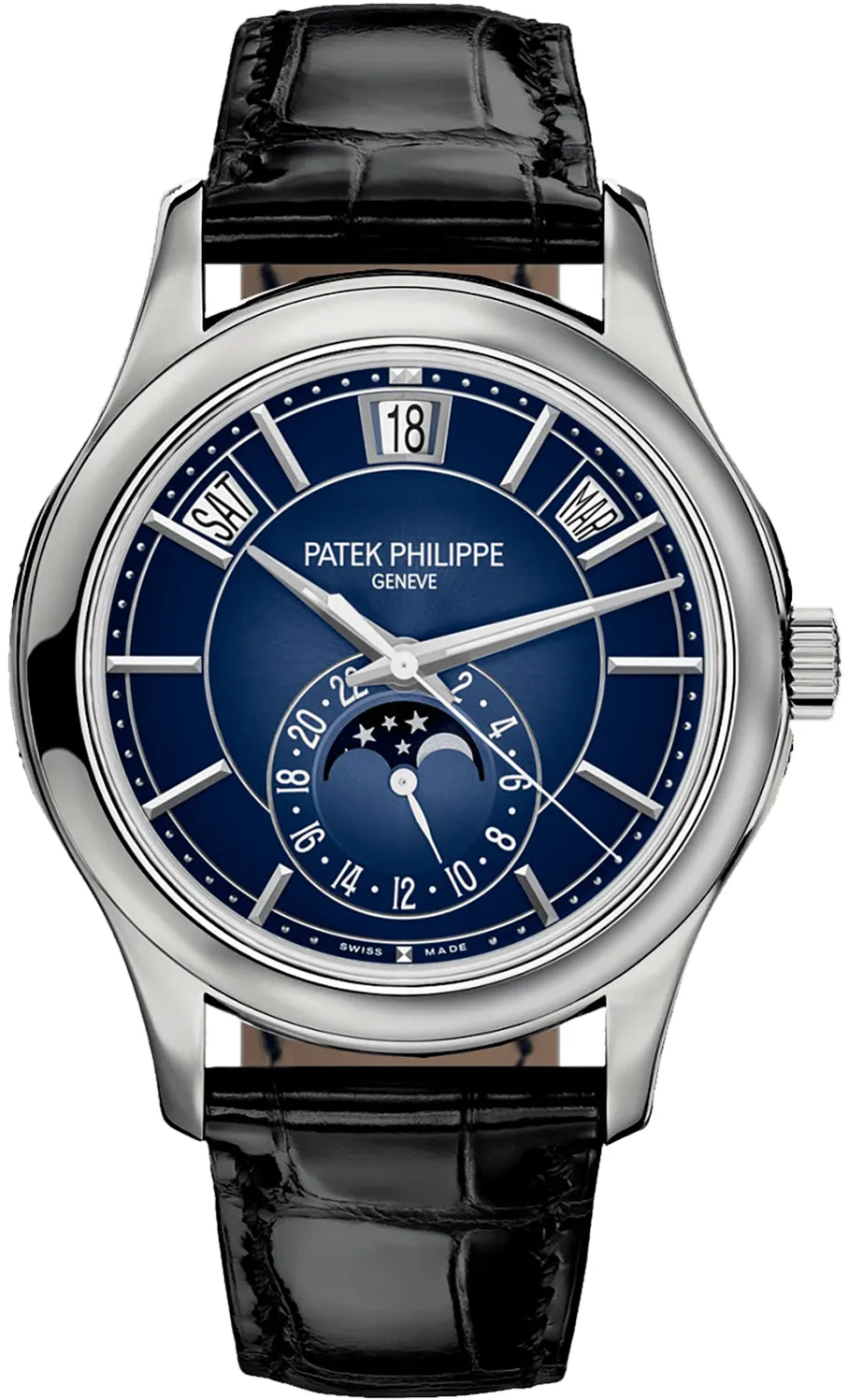 Patek Philippe Annual Calendar 5205G-013 40mm White gold Blue