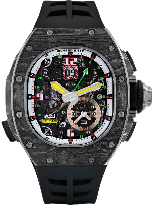 Richard Mille RM 62-01 RM62-01 CA Ti 42mm Carbon fiber Skeletonized