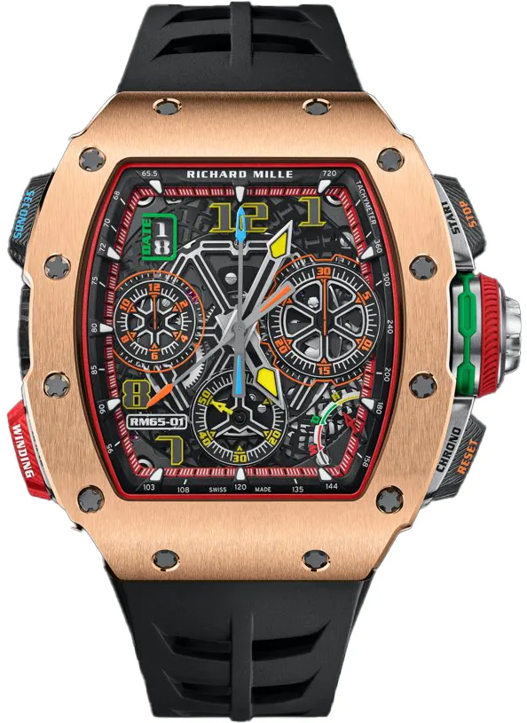 Richard Mille RM 65-01 RM65-01 CA RG 44mm Rose gold Skeletonized