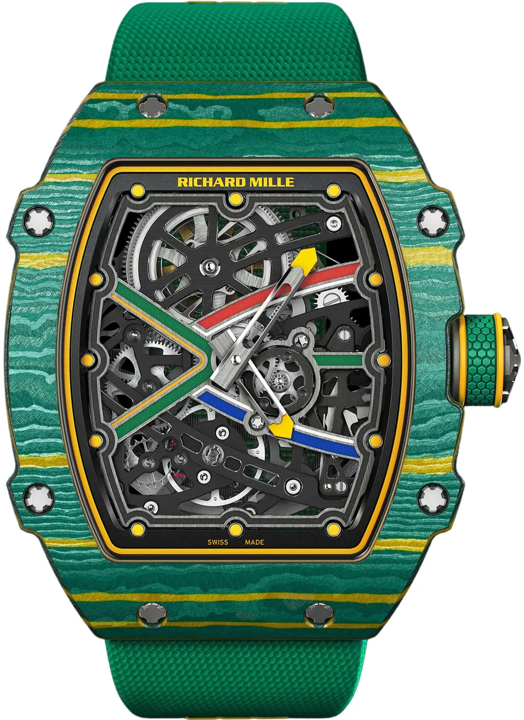 Richard Mille RM67-02 RM67-02 CA FQ Wayde Van Niekerk 38mm Carbon fiber Skeletonized