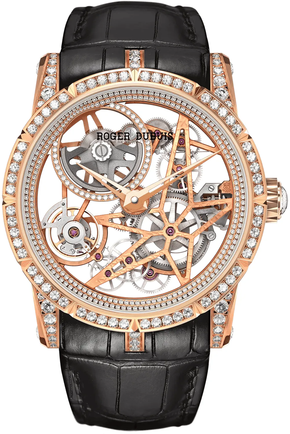 Roger Dubuis Excalibur RDDBEX0937 42mm Rose gold Skeletonized