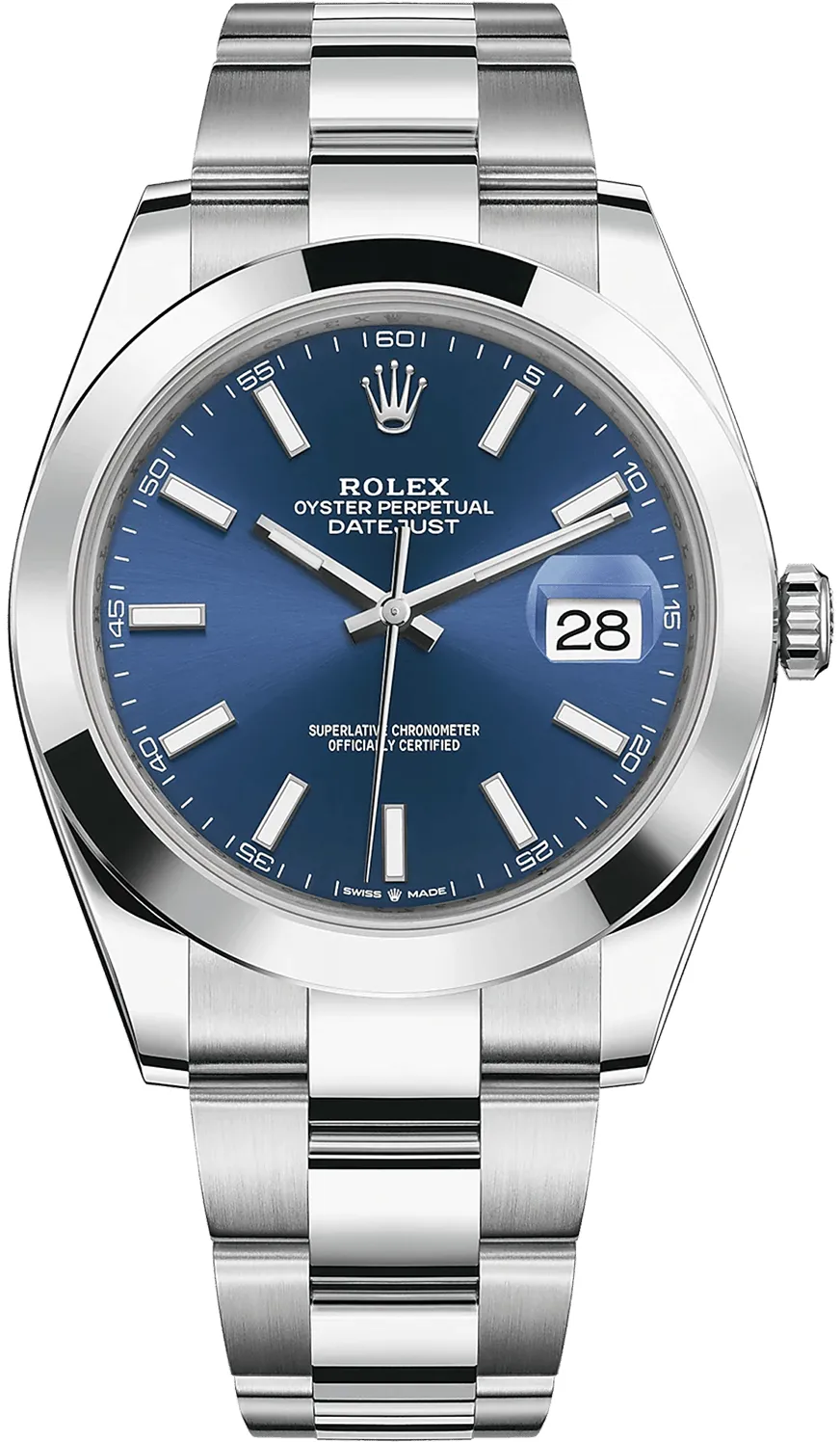 Rolex Datejust 41 126300-0001 41mm Oystersteel Blue