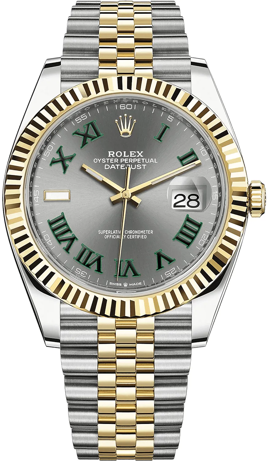 Rolex Datejust 41 126333-0020 41mm Yellow gold and Oystersteel Gray