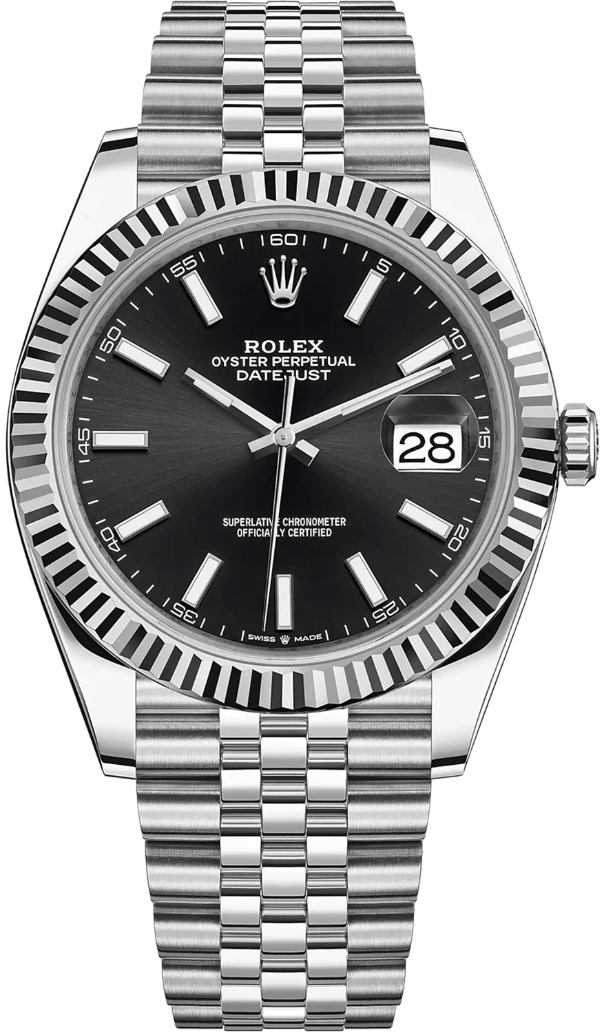 Rolex Datejust 41 126334-0018 41mm White gold and Oystersteel Black