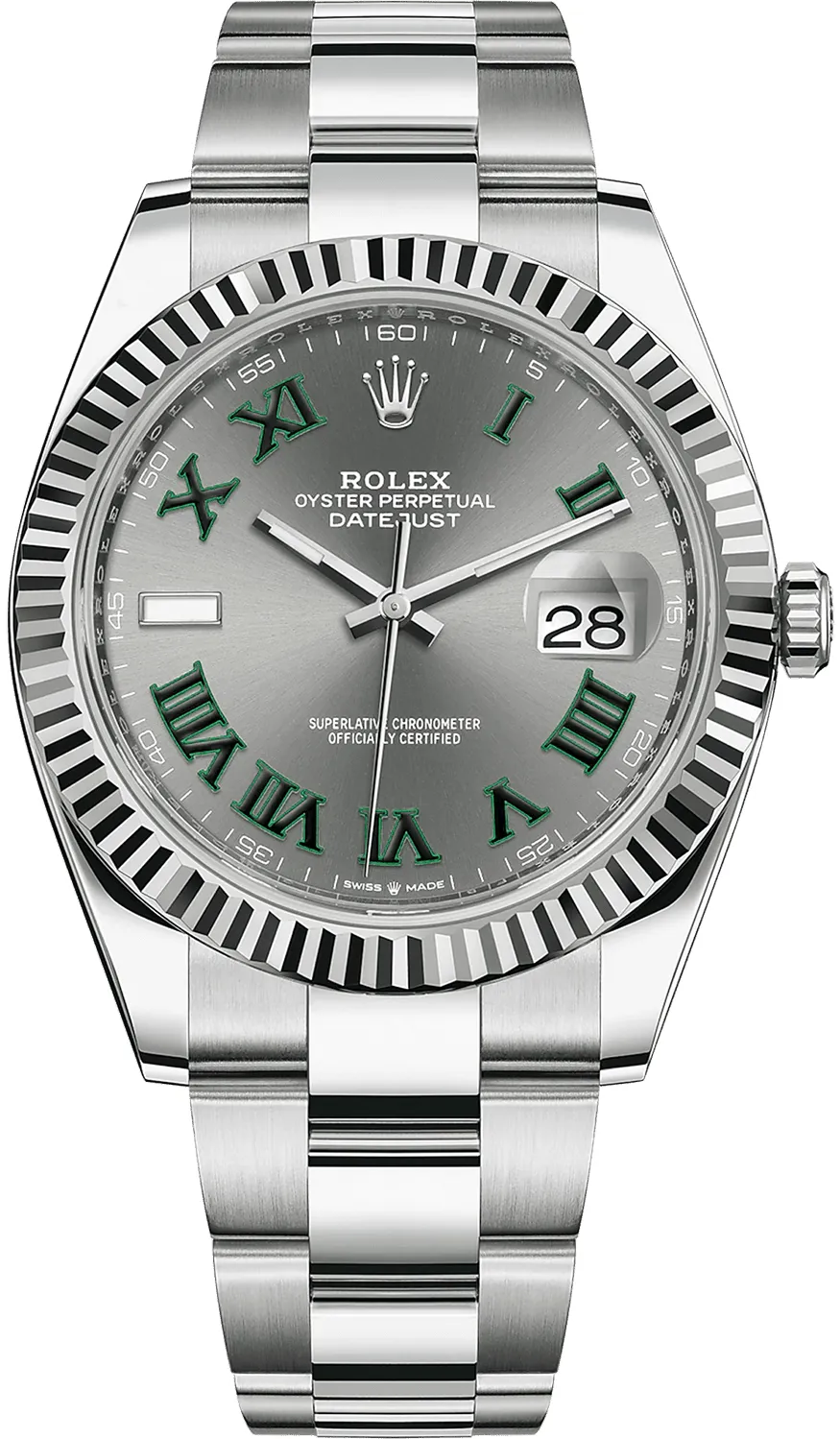 Rolex Datejust 41 126334-0021 41mm White gold and Oystersteel Gray