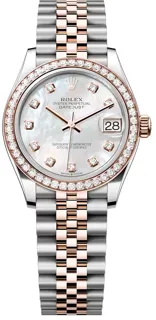 Rolex Datejust 278381RBR-0026 Oystersteel and Everose gold White