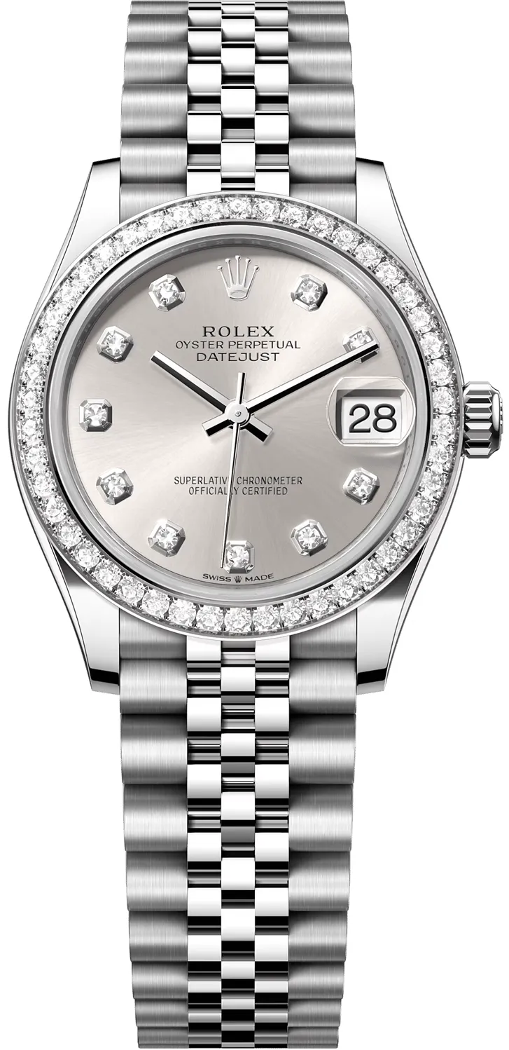 Rolex Datejust 278384RBR-0034 31mm White gold and Oystersteel Silver