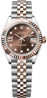 Rolex Lady-Datejust 279171-0003 Rose gold and Stainless steel Brown