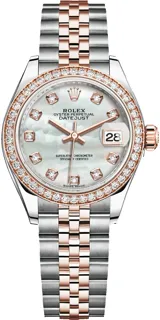 Rolex Lady-Datejust 279381RBR-0013 Oystersteel and Everose gold White