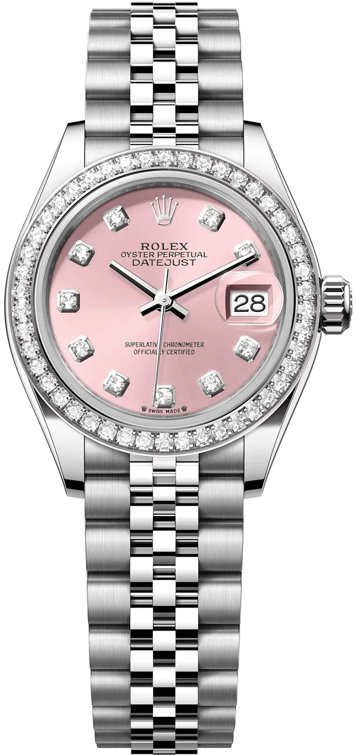 Rolex Datejust 279384RBR-0003 28mm Stainless steel Rose