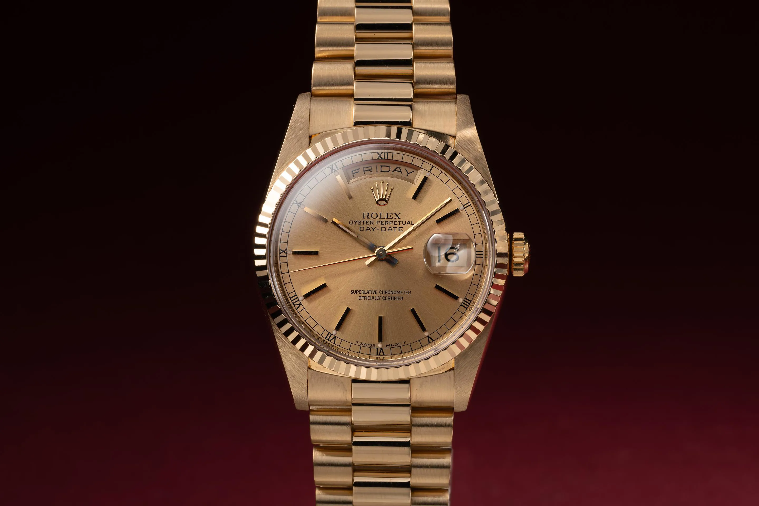 Rolex Day-Date 18238 Yellow gold Champagne