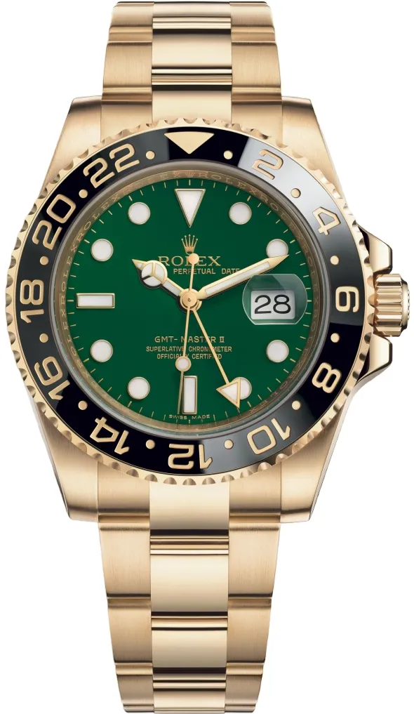 Rolex GMT-Master II 116718LN-0002 40mm Yellow gold Green