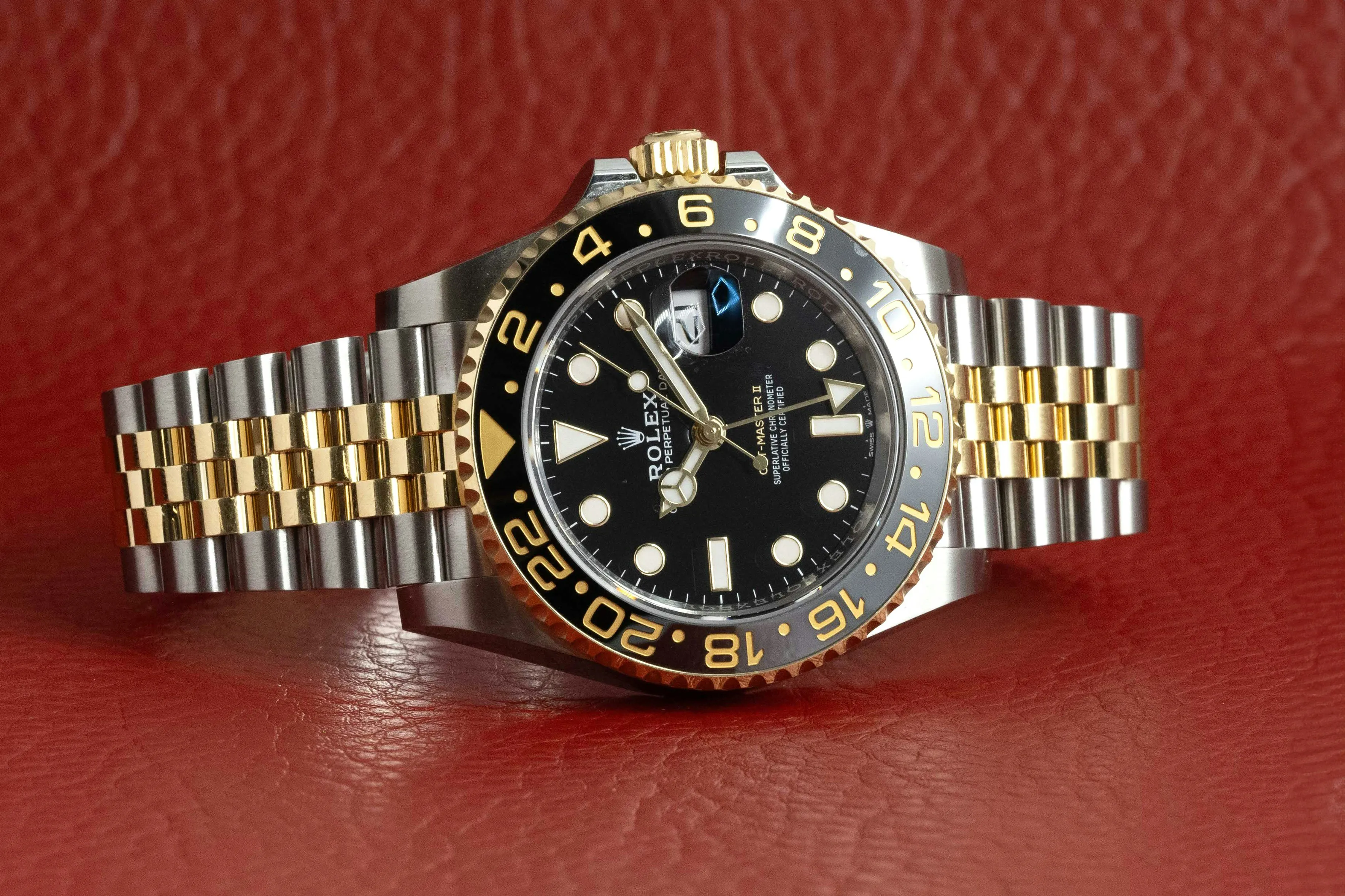 Rolex GMT-Master II 126713GRNR 40mm Yellow gold and Stainless steel Black 19