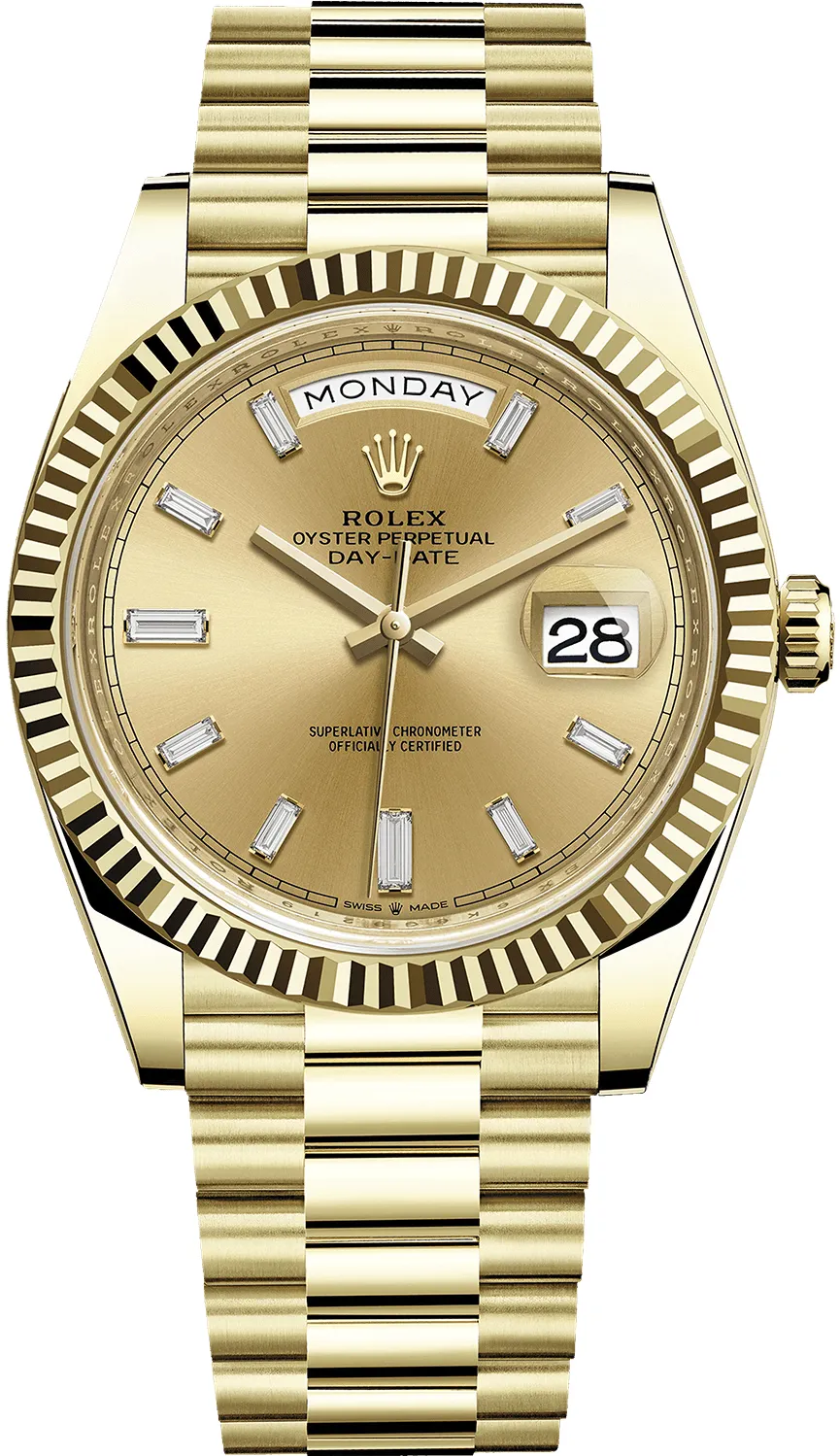 Rolex Day-Date 40 228238-0005 40mm 18k yellow gold Champagne