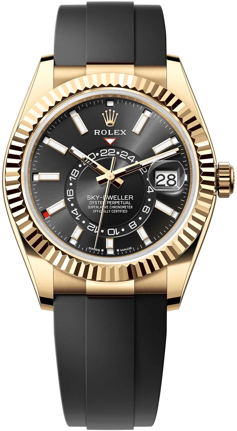 Rolex Sky-Dweller 336238-0002 42mm 18k yellow gold Black