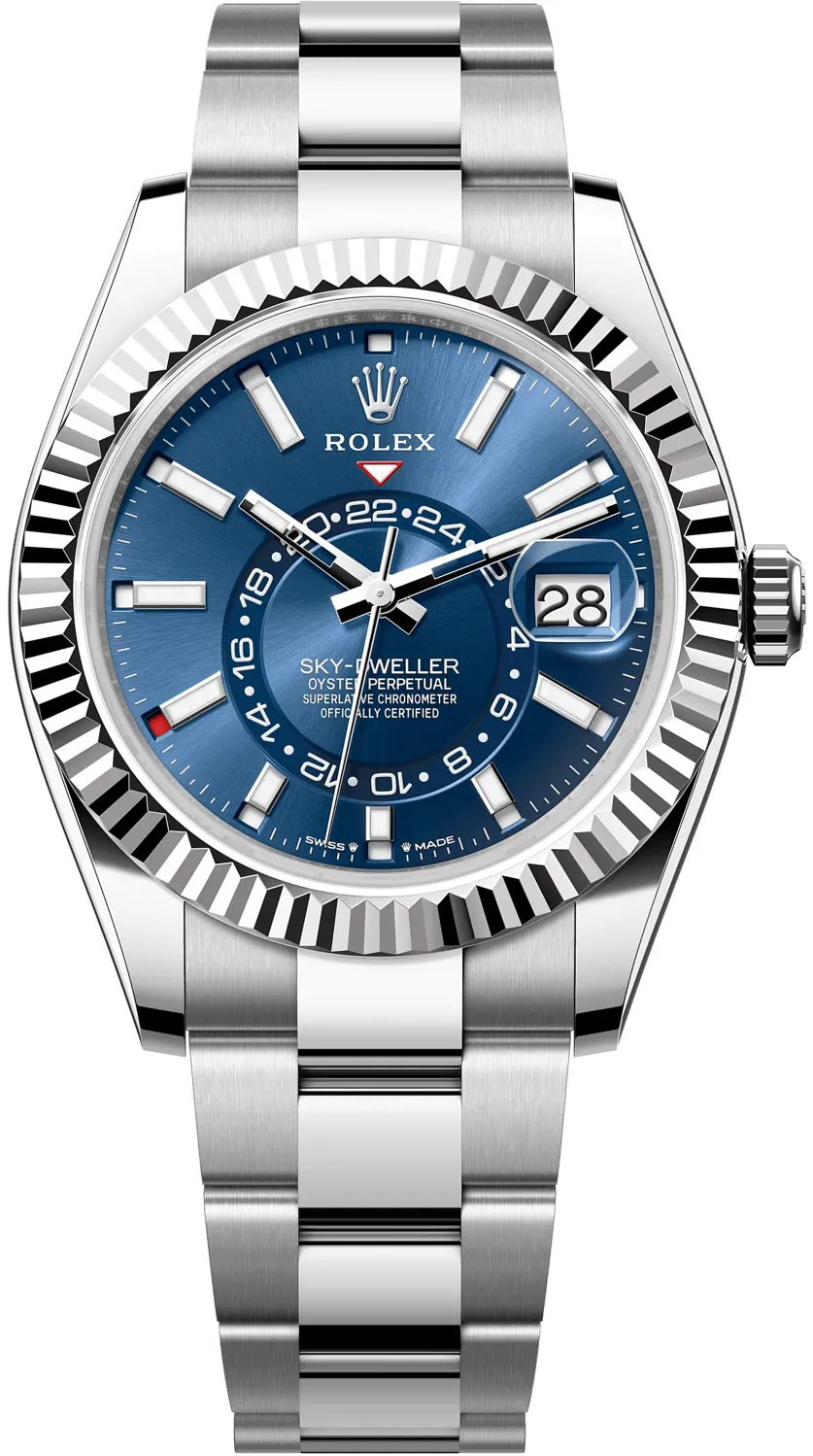 Rolex Sky-Dweller 336934-0005 42mm White gold and Oystersteel Blue