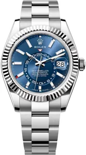 Rolex Sky-Dweller 336934-0005 White gold and Stainless steel Blue