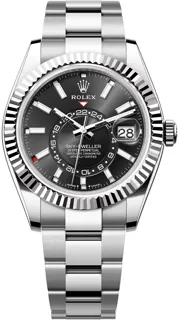 Rolex Sky-Dweller 336934-0007 White gold and Stainless steel Black