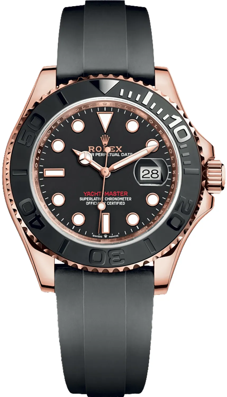 Rolex Yacht-Master 126655-0002 40mm Everose gold Black