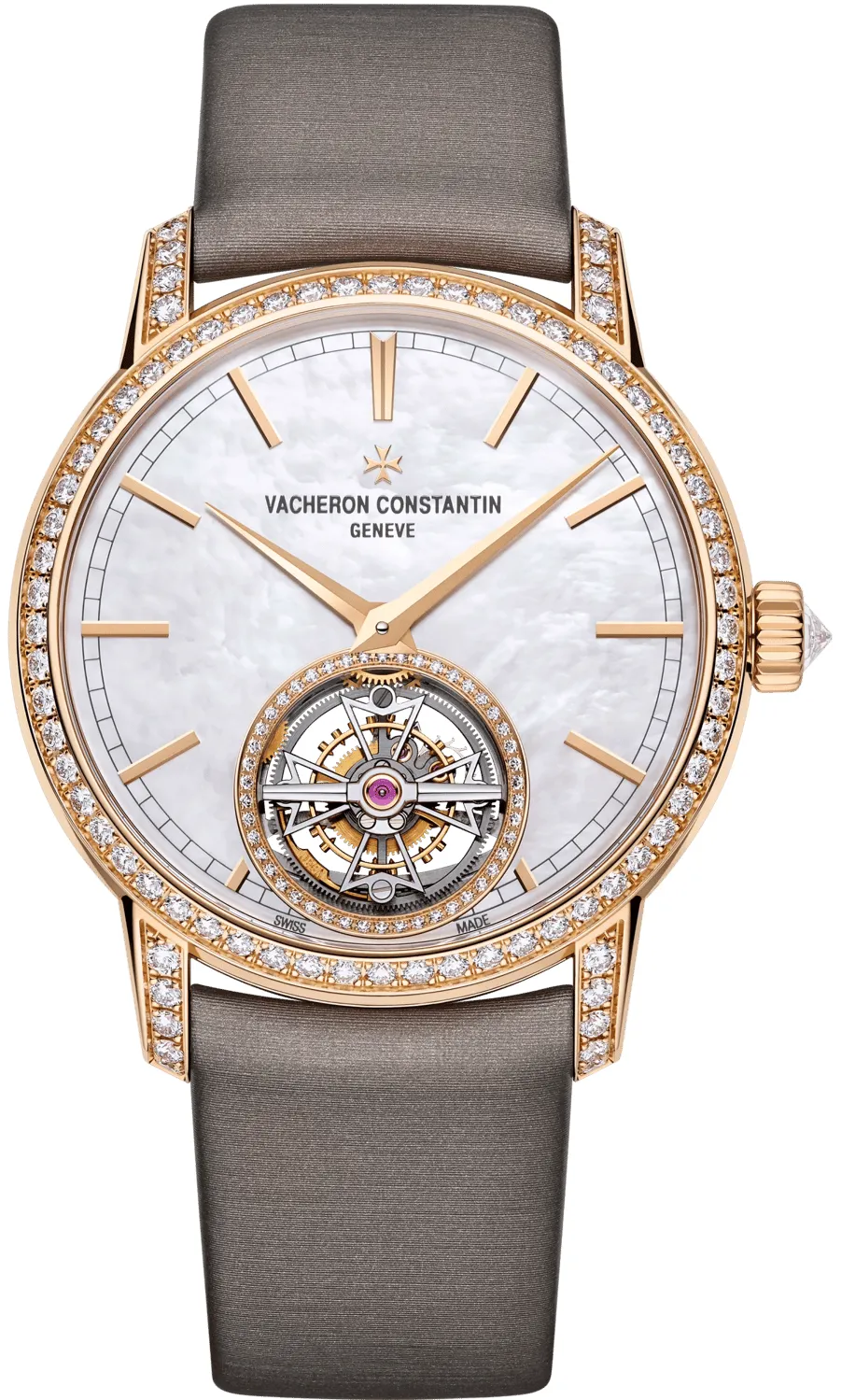 Vacheron Constantin Traditionnelle 6035T/000R-B634 39mm Rose gold White Mother of Pearl