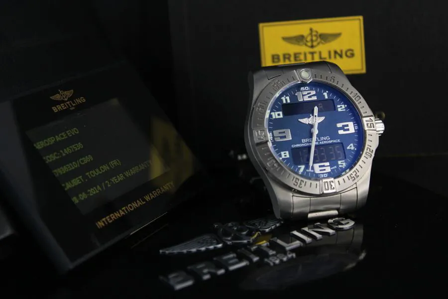 Breitling Aerospace E7936310/C869 42mm Titanium Blue 4