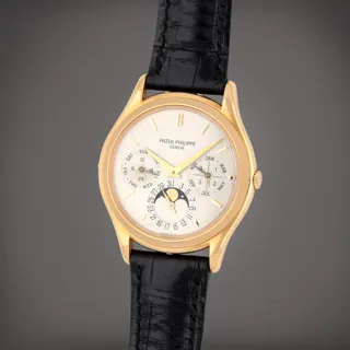 Patek Philippe Perpetual Calendar 3940J Yellow gold Silver