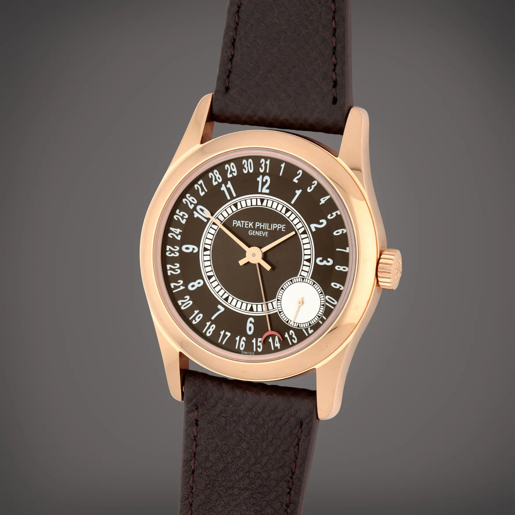 Patek Philippe Calatrava 6000 37mm Rose gold Brown