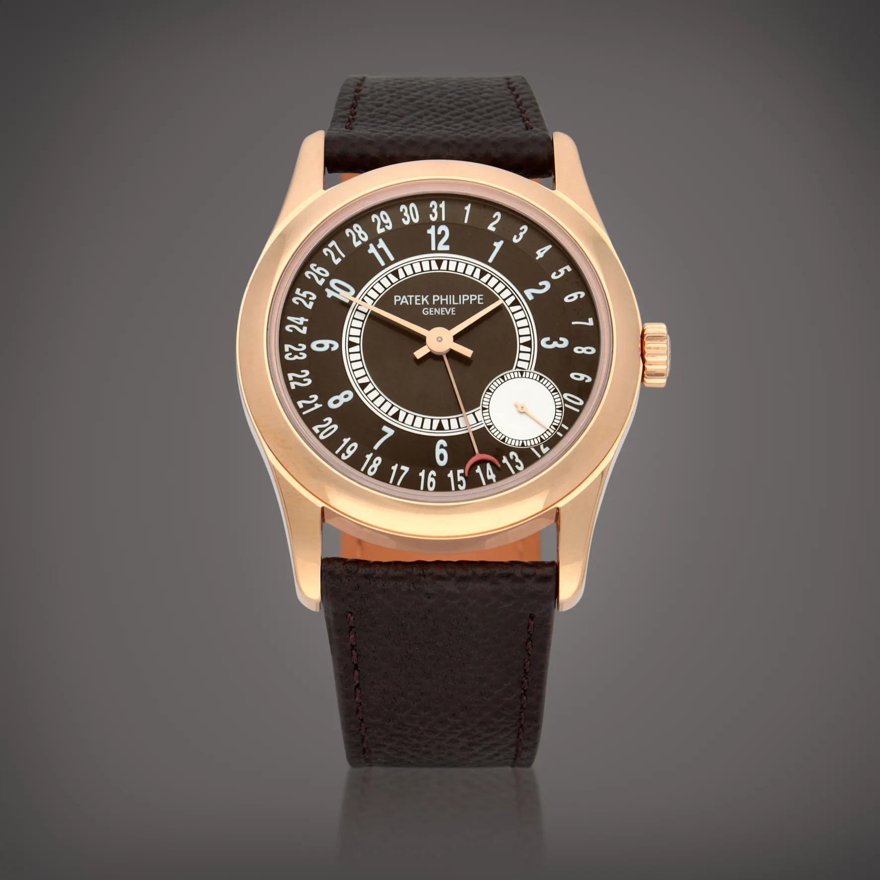 Patek Philippe Calatrava 6000 37mm Rose gold Brown 1