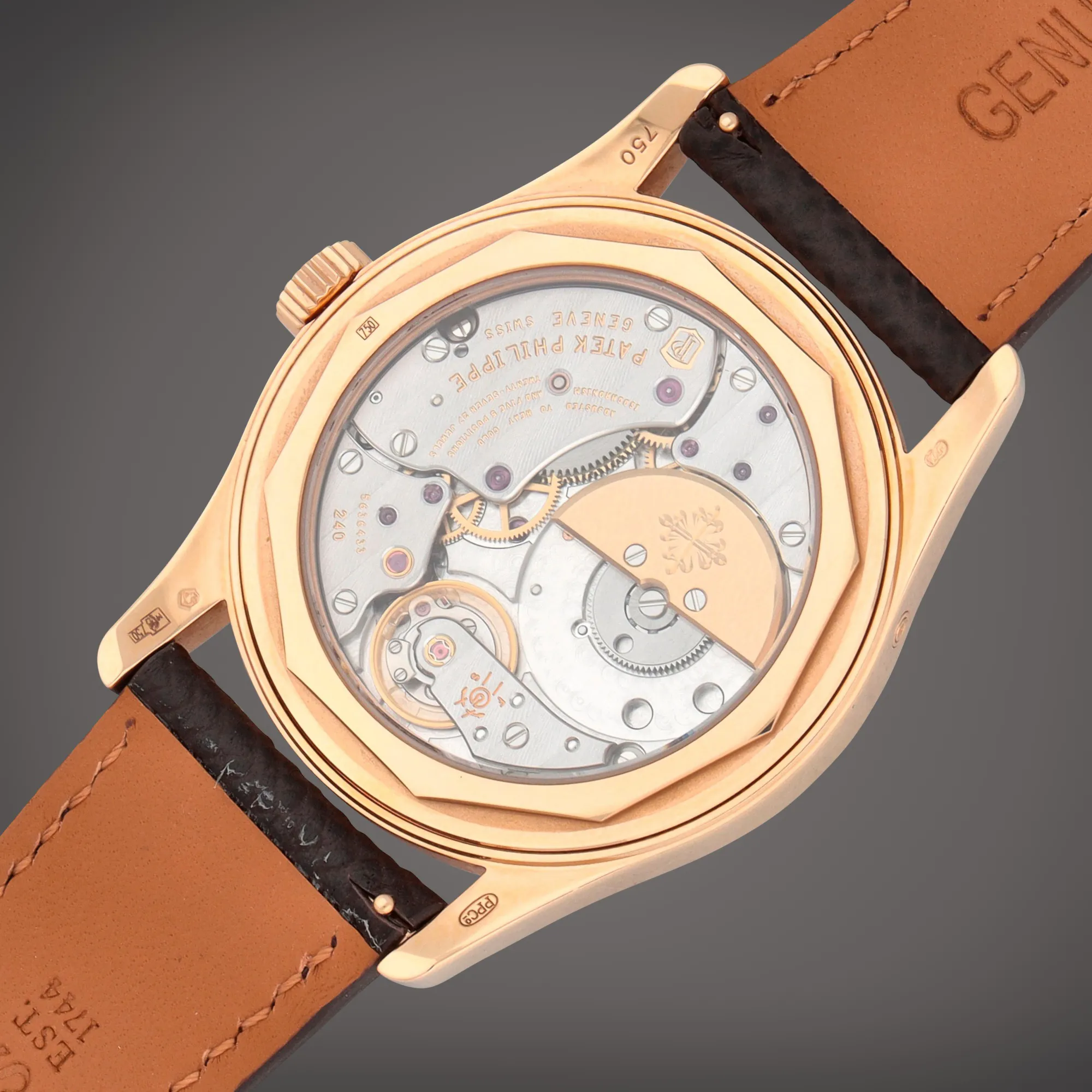 Patek Philippe Calatrava 6000 37mm Rose gold Brown 4