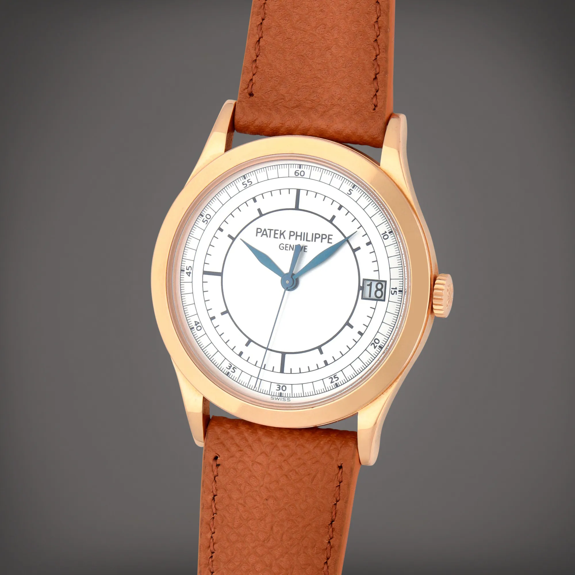 Patek Philippe Calatrava 5296 38mm Rose gold Silver