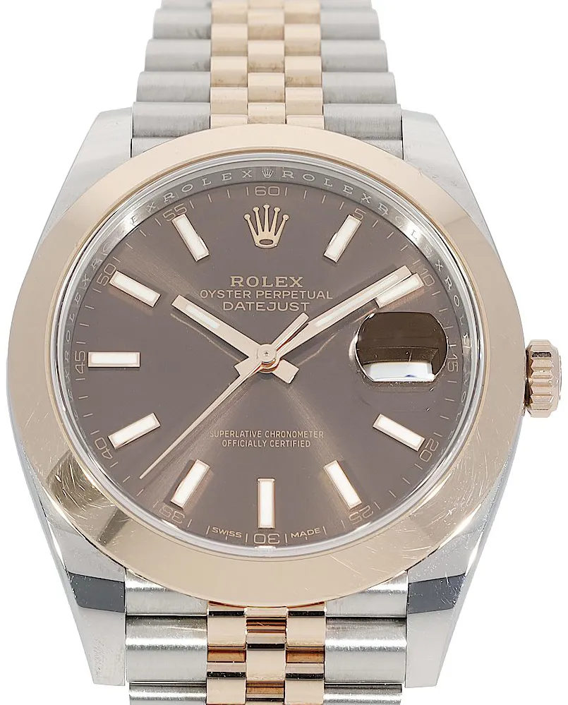 Rolex Datejust 41 126301 41mm Rose gold Braun